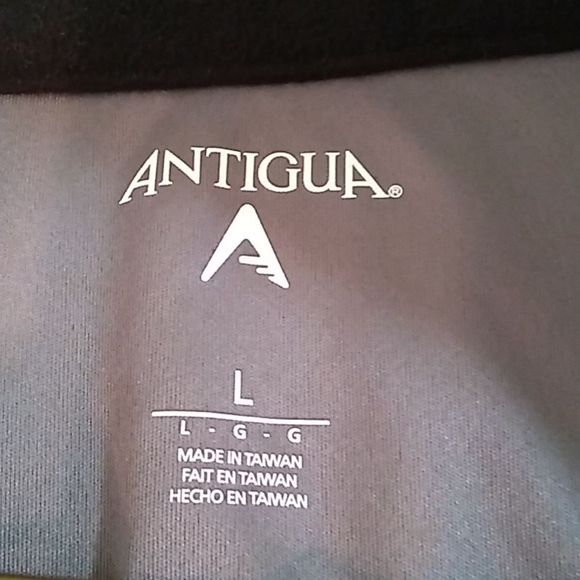 Antigua Kyle Busch black with gray trim long sleeved pullover size large - Picture 8 of 8